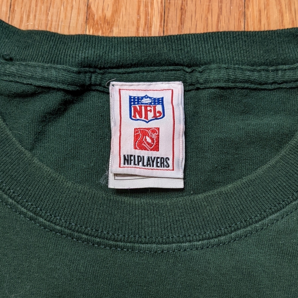NFL Brett Farve Quarterback Record Shirt Green Bay Packers Large Men's Football - Picture 7 of 13